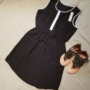 NWT - Black Dress with White Trim